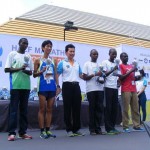 Prize podium, 12 August Half Marathon Bangkok 2013