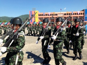 Chulachomklao Royal Military Academy organized the Kao-Cha-Ngok race